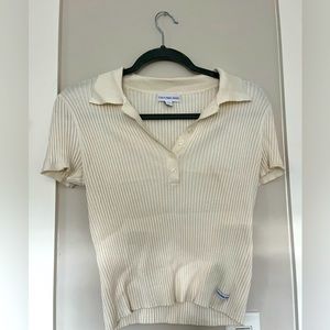 Calvin Klein White polo top